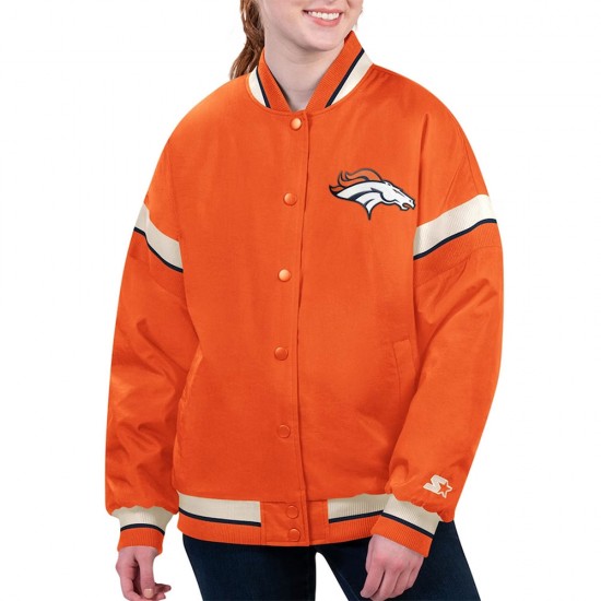 Denver Broncos Tournament Orange Varsity Jacket