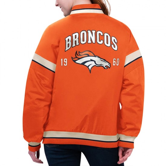 Denver Broncos Tournament Orange Varsity Jacket