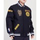 Denver Nuggets Crest Emblem Navy Varsity Wool Jacket