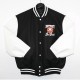 Detroit Bad Boys Varsity Black and White Jacket