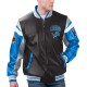 Detroit Lions Black Varsity Full-Zip Leather Jacket