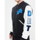 Detroit Lions Letterman Varsity Black and White Jacket