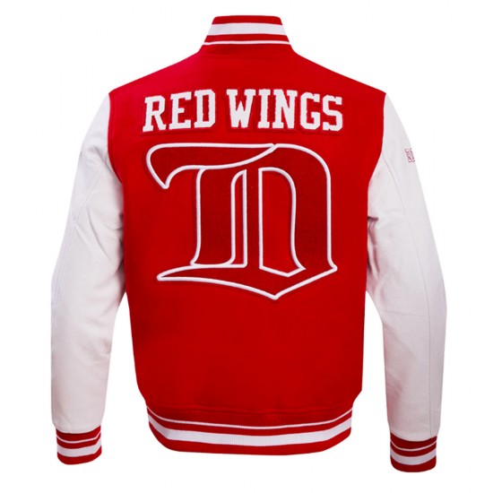 Detroit Red Wings Retro Classic Rib Varsity Jacket