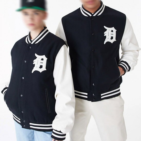 Detroit Tigers World Series 1984 Black Varsity Jacket