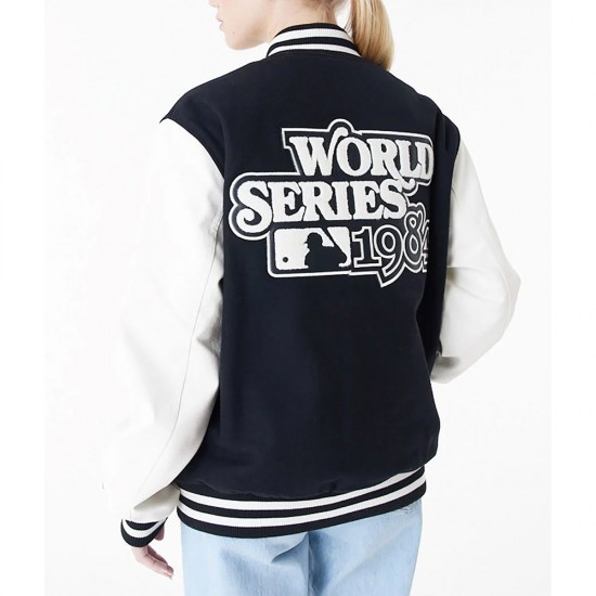 Detroit Tigers World Series 1984 Black Varsity Jacket