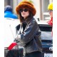 Emily Ratajkowski New York City Leather Jacket