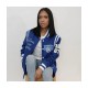 Fayetteville State University Unisex Blue Varsity Jacket