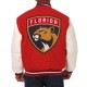 Florida Panthers Varsity Red and White Jacket