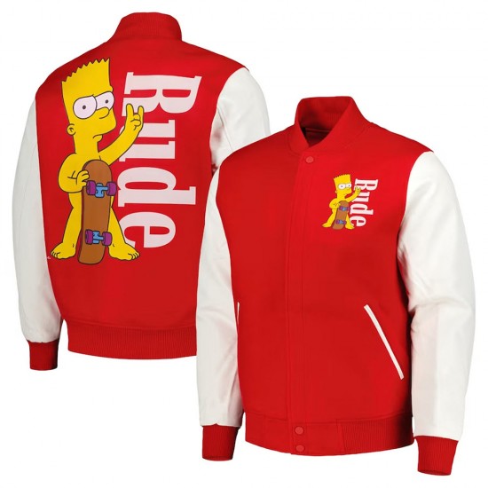 Freeze Max Rude The Simpsons Varsity Jacket