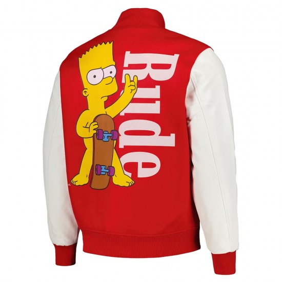 Freeze Max Rude The Simpsons Varsity Jacket