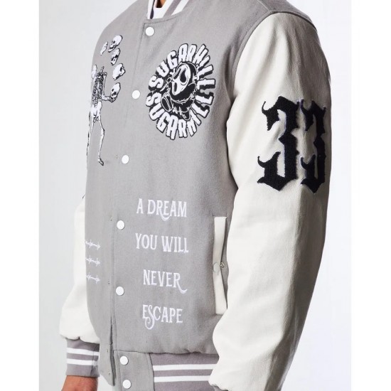 Great Escape Grey Latterman Varsity Jacket