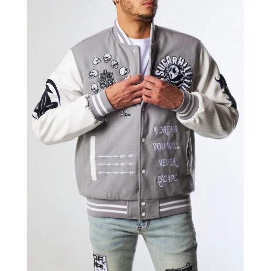 Great Escape Grey Latterman Varsity Jacket