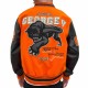 George V Panther Red Wool Varsity Jacket