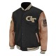 Georgia Tech Black and Brown Varsity Jacket