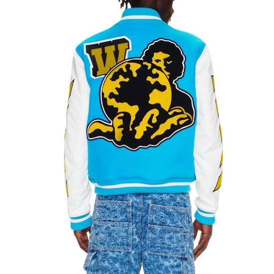 Giacca Con Logo E Applicazioni Varsity Jacket