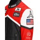 Givenchy Racing Red and Black Leather Jacket