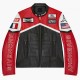 Givenchy Racing Red and Black Leather Jacket