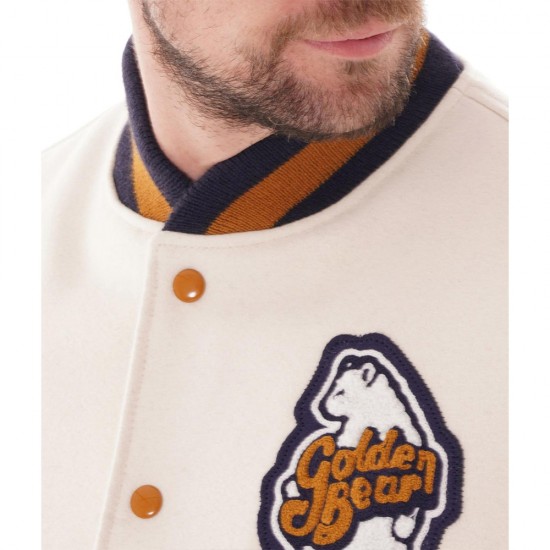 Golden Bear Patch Varsity Jacket