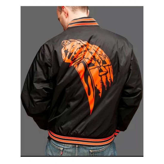 Halloween 78 Bomber Black Nylon Jacket