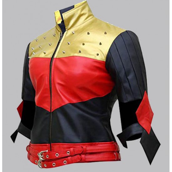Women's Harley Quinn Leather Jacket