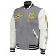 Heather Gray/White Pittsburgh Pirates Varsity Jacket