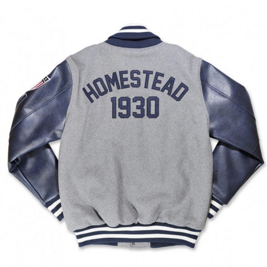 Homestead Grays Navy and Gray Varsity Jacket