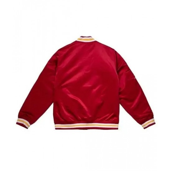 Houston Rockets Red Satin Jacket