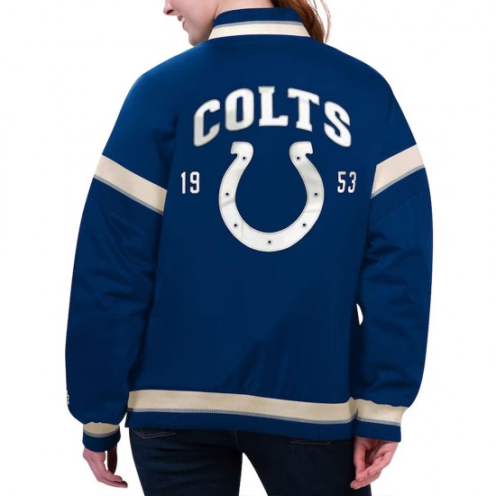 Indianapolis Colts Tournament Royal Varsity Jacket