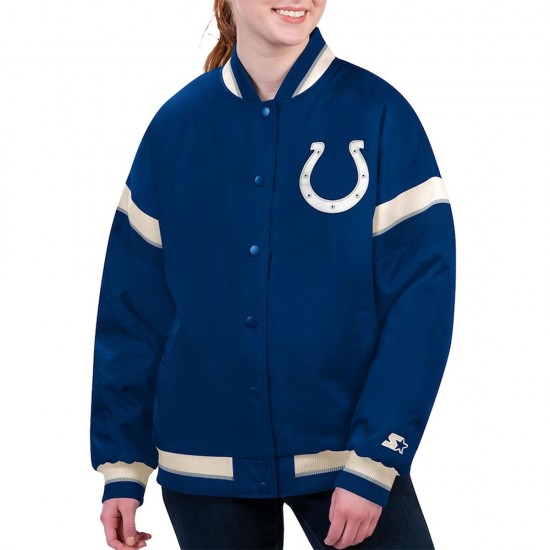 Indianapolis Colts Tournament Royal Varsity Jacket