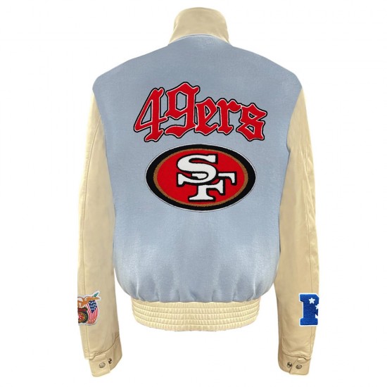 JH San Francisco 49ers Baby Blue Varsity Jacket