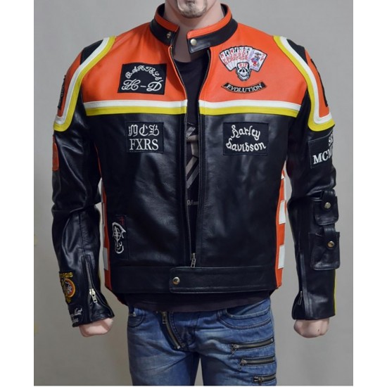 Harley Davidson Marlboro Man Vintage Biker Motorcycle Leather Jacket