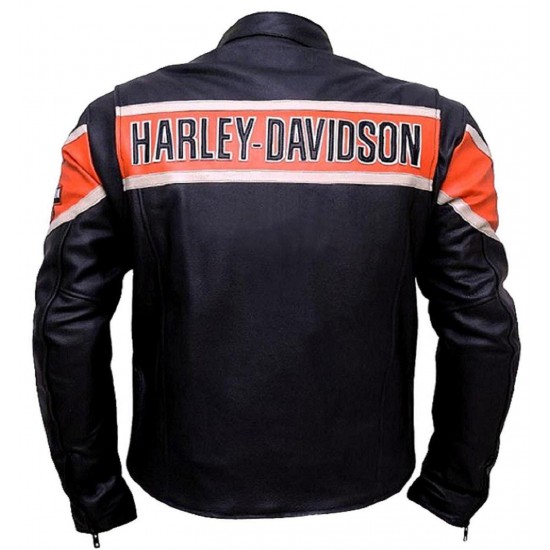 Harley Davidson Biker Leather Jacket Victoria Lane Style Motorcycle Top