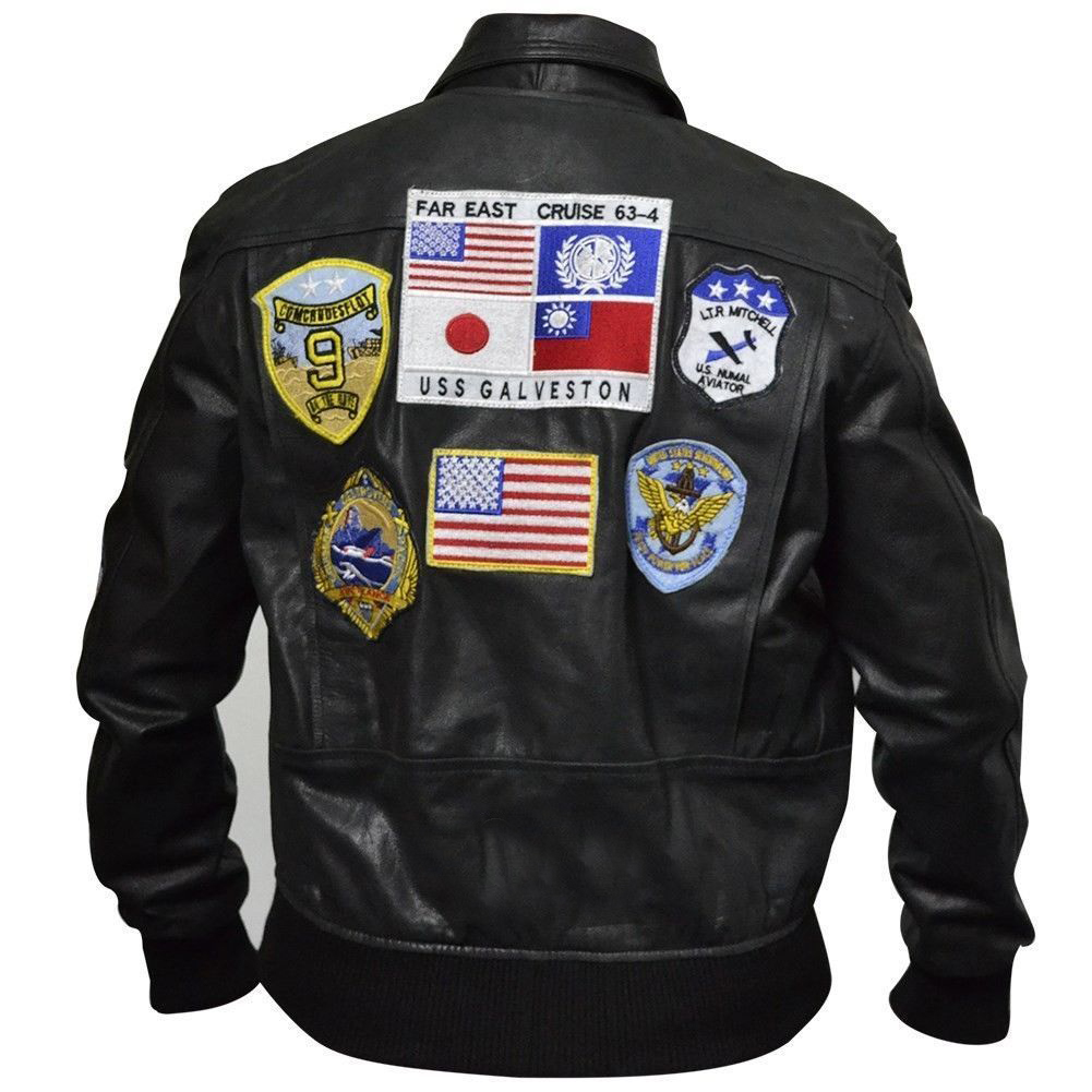 Tom Cruise Top Gun Leather Jacket