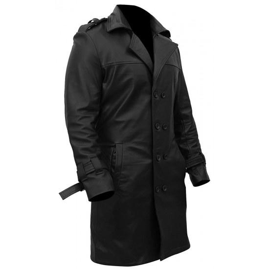 Rorschach Watchmen Leather Trench Coat