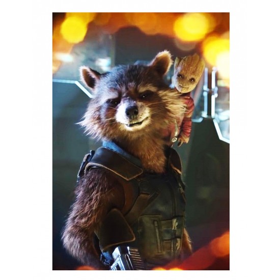 Guardians of Galaxy Avengers Rocket Raccoon Leather Vest