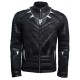 New Mens Black Panther Leather Jacket