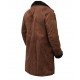 Brad Pitt Snatch Mickey ONeil Brown Suede Leather Shearling Coat