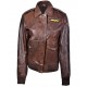 Captain Marvel Carol Danvers Leather Flight Bomber Jacket