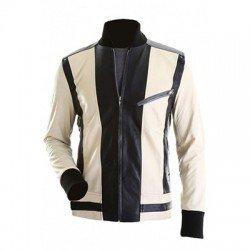 Jacket Makers Varsity Kenya Barris BlackAF Black and White Jacket