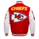 Kansas City Chiefs Mashup Rib Varsity Wool/Leather Jacket