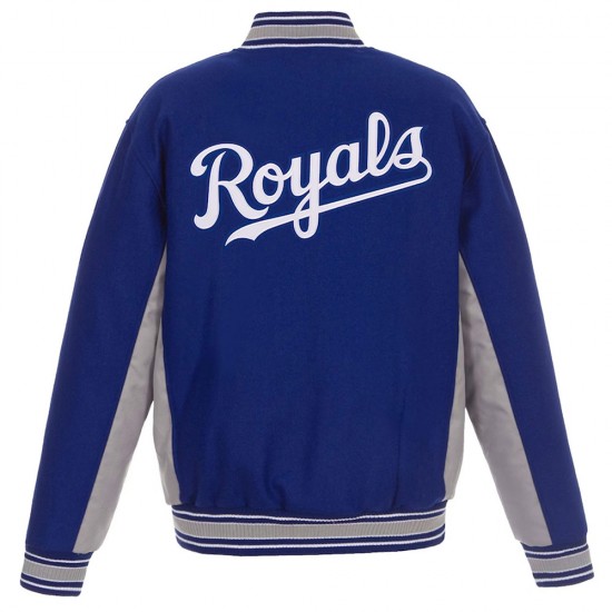 Kansas City Royals Accent Varsity Royal Wool Jacket