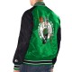 Kelly Green/Black Boston Celtics Renegade Varsity Satin Jacket