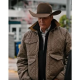 Kevin Costner Yellowstone Season 04 Brown Quilted Jacket