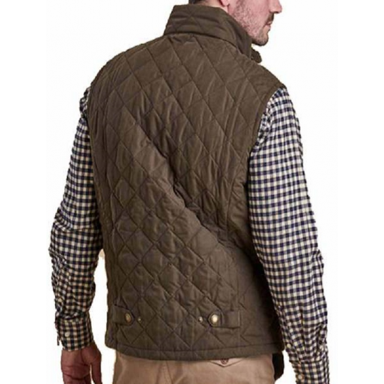 Kevin Costner Yellowstone John Dutton Brown Quilted Vest