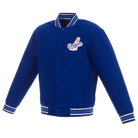 LA Dodgers Royal All Wool Varsity Jacket