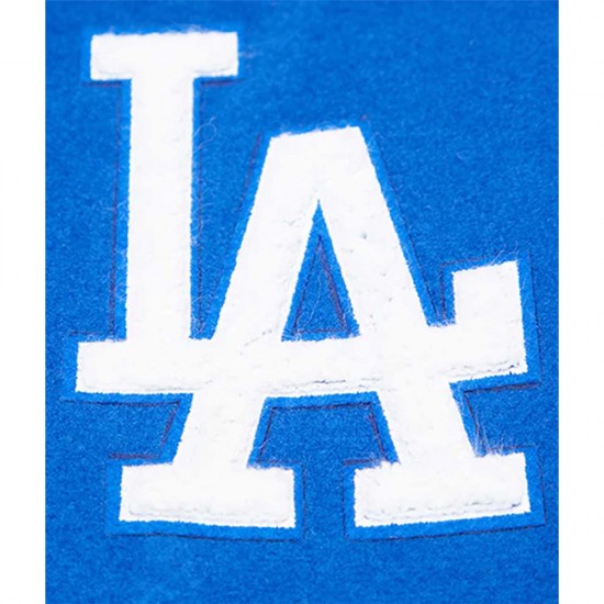 LA Dodgers Royal Varsity Wool/leather Jacket