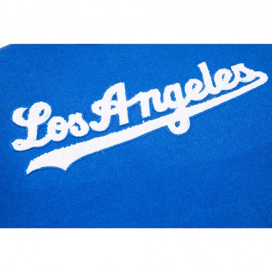 LA Dodgers Royal Varsity Wool/leather Jacket