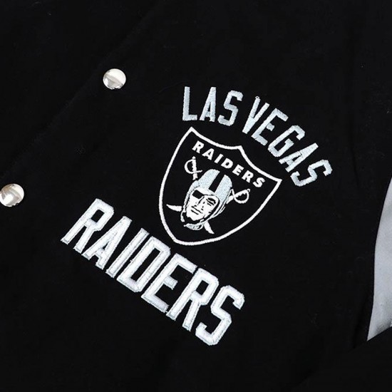 Las Vegas Raiders Tailback Black Varsity Jacket