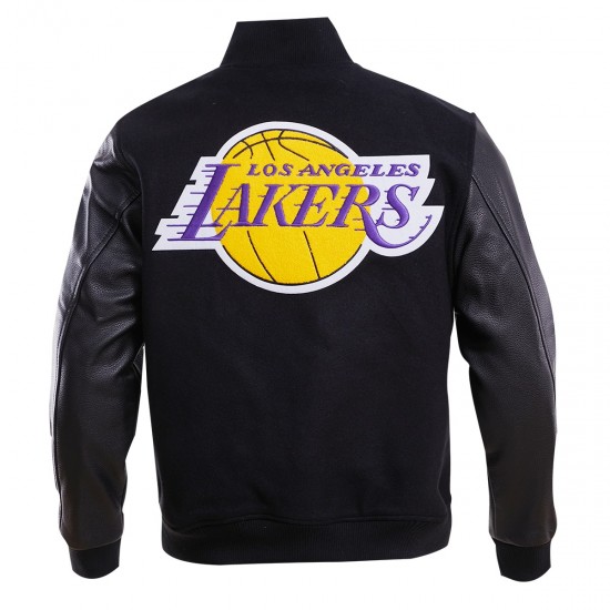 Los Angeles Lakers Gradient Logo Wool Varsity Jacket