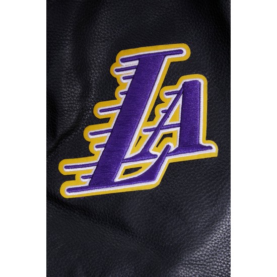 Los Angeles Lakers Gradient Logo Wool Varsity Jacket